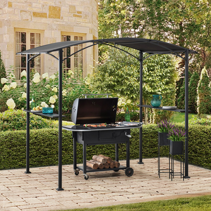 Sunjoy 8 Ft. W x 5 Ft. D Steel Grill Gazebo & Reviews Wayfair